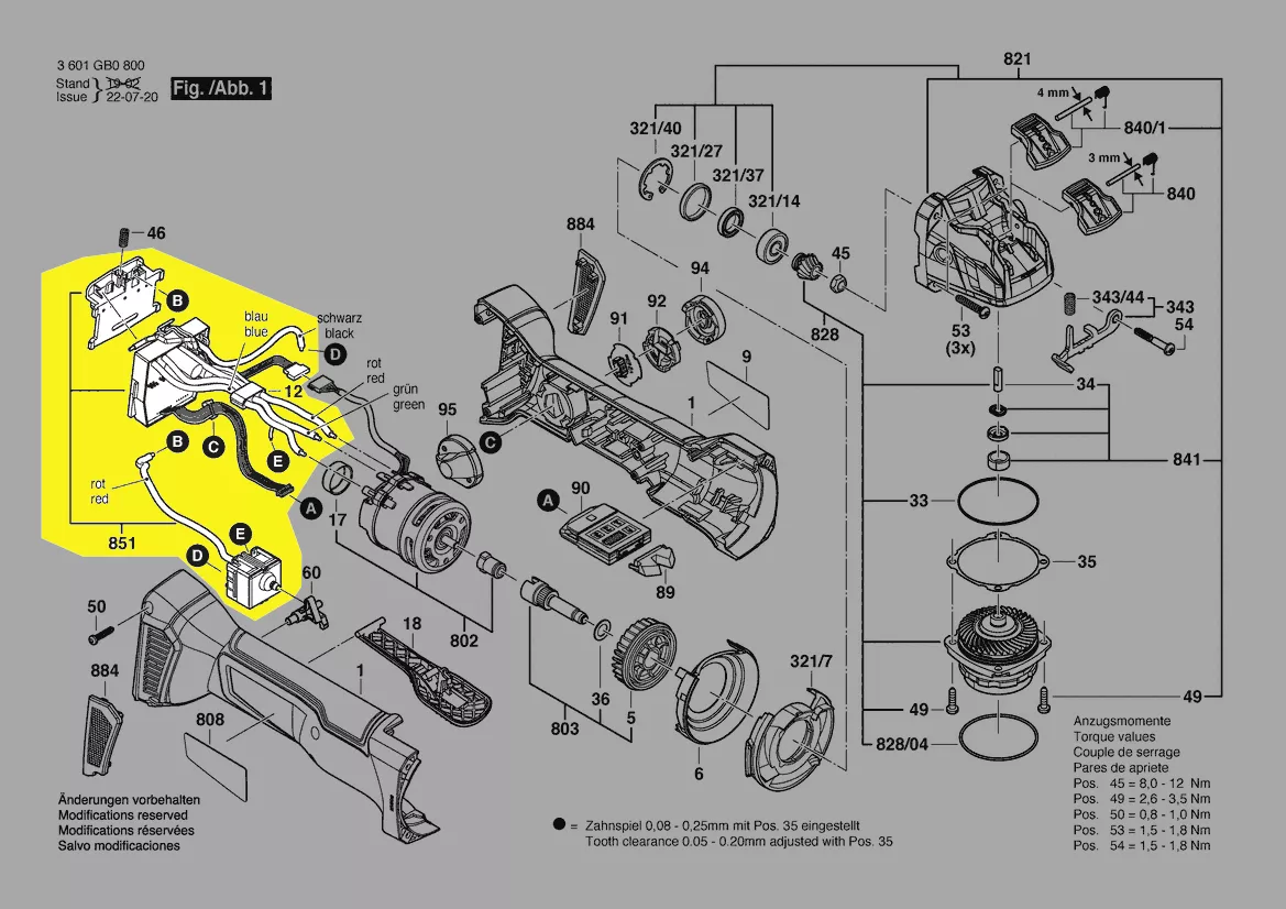 Module électronique réf. 1 607 000 D8Z Bosch